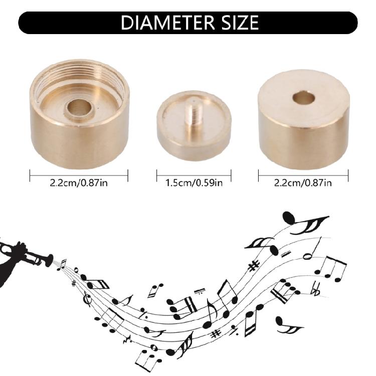 Trumpet Button Finger Buttons Trumpet Valves Caps Connecting Upper Lower Covers
