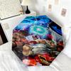 Street Fighter Ii Characters Automatic Umbrella - Suitable Travel Portable Umbrella Outdoor sun shading umbrella Suitable For All Seasons