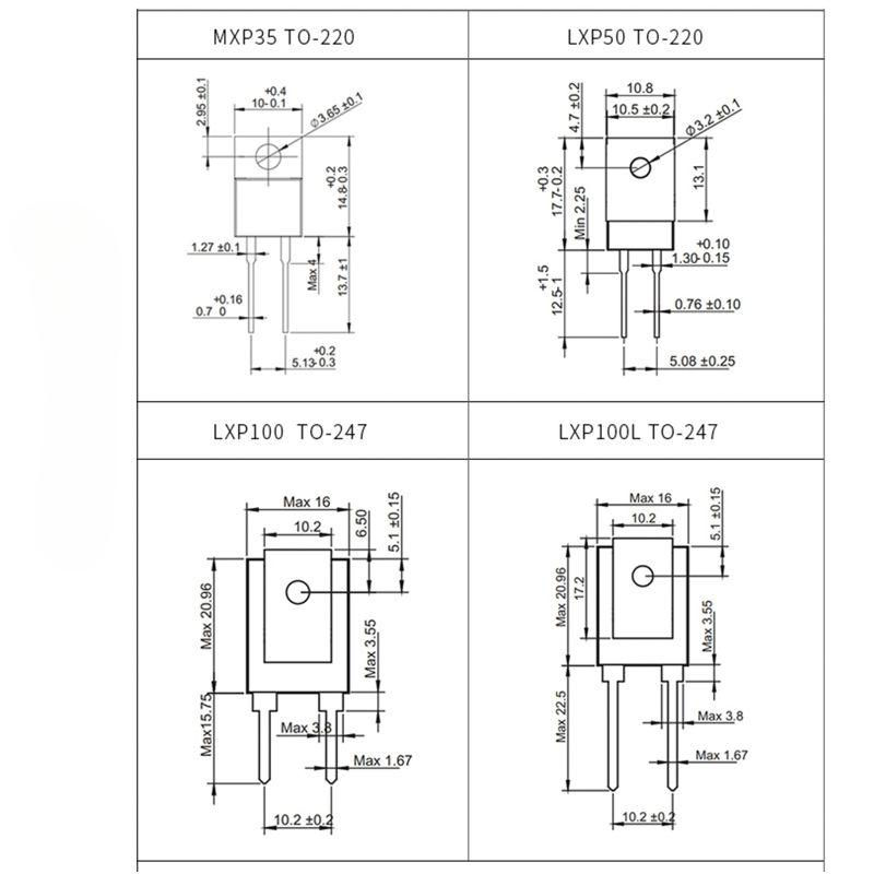 RTP Thick Film Non-Inductive Precision Resistor 35W 50W 100W 50ohm 1%