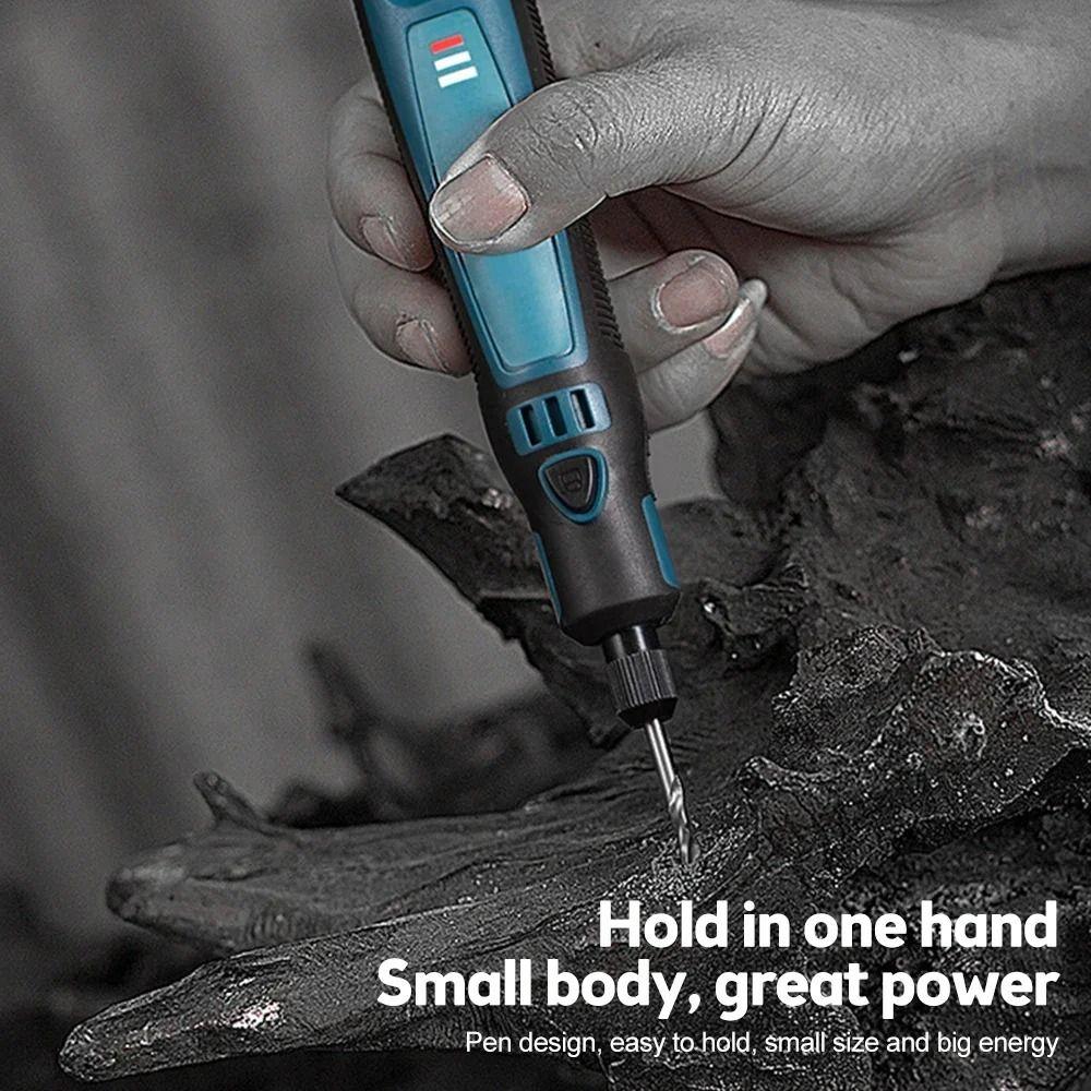 Wireless Electric Polishing Machine 3.6V Mini Electric Drill Portable Powerful Engraving Pen  Home