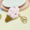 Cute Cartoon Ice Cream Keychain & Backpack Pendant - Fun Gift for Kids & Couples