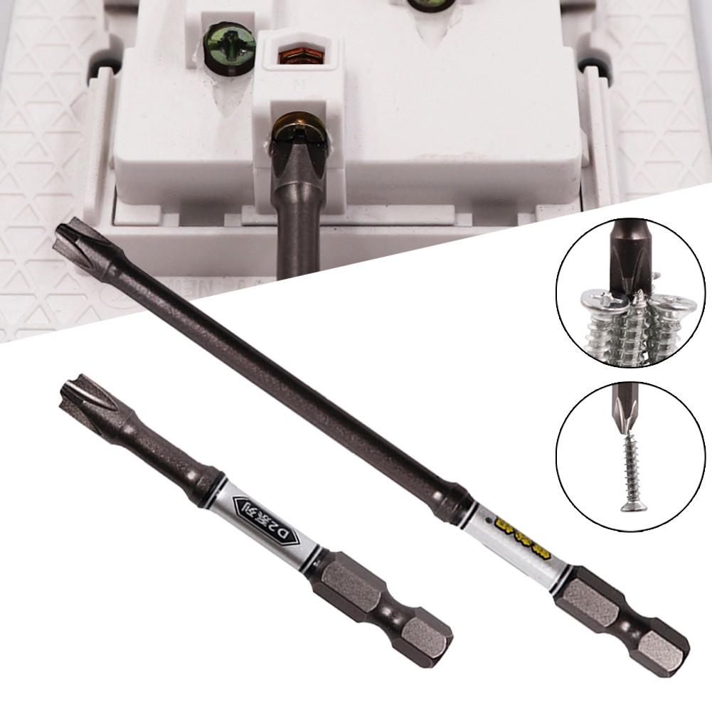 Härte-Schraubendreher-Bit, Schlagbit, magnetisch, Schlitz, 6 mm