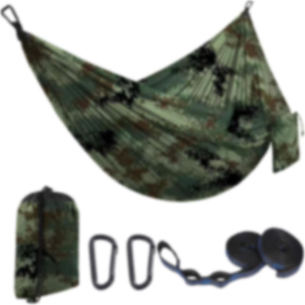 Customized Nylon Parachute Hammock: Single/Double Anti-Rollover Swing Chair for Camping & Indoor/Outdoor Use.