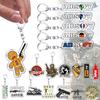 Sports Airsoft Lover Gun Keychains for Accessories Bag Cool Airsoft Player KeyChain Ring Jewelry Fans Gifts Keyrings