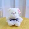 New bear doll eight-inch grab machine doll cute hug bear doll wearing skirt teddy bear plush toy gift