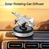 Car Aromatherapy Air Freshener med 54 spredende hull Solcelledrevet Fighter Jet Essential Oil Diffuser