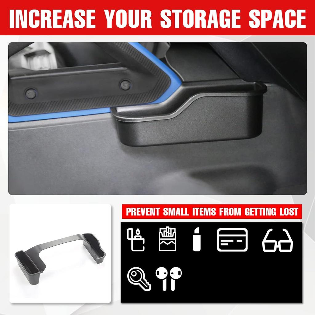 Mabett Center Console Shifter Storage Box Compatible With Ford Bronco    2024 2025, Organizer Gear Side Storage Tray For Bronco Accessories 2/4-Door,