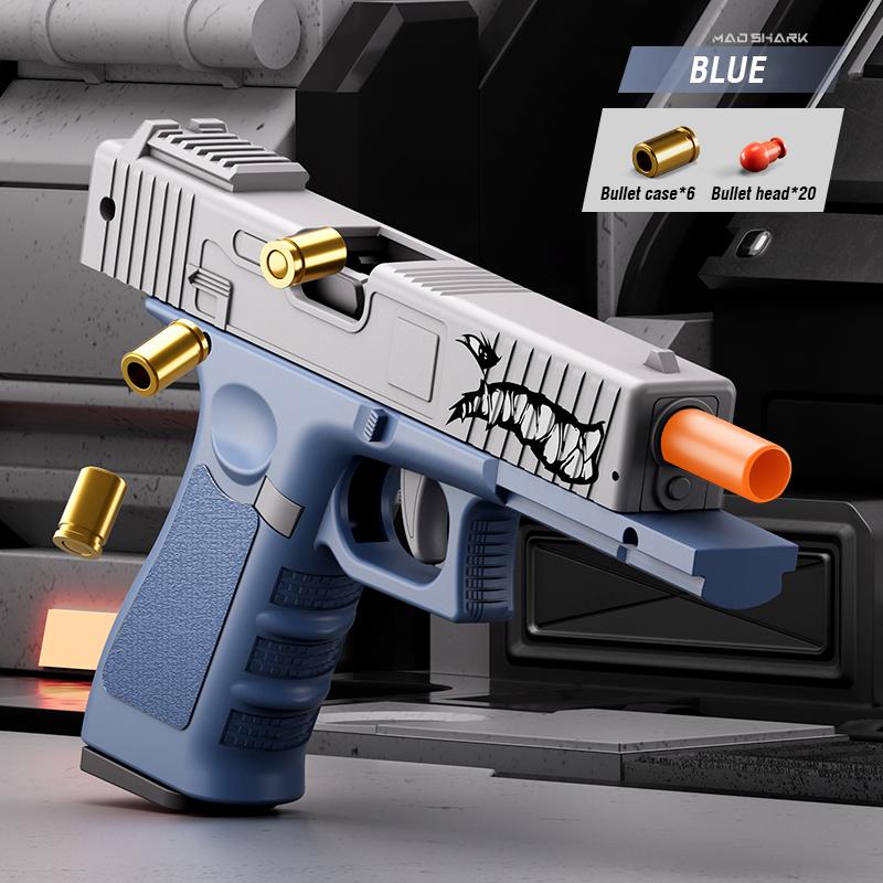 Non-Toxic Shell Ejecting Toy Gun Airsoft Pistol Soft Bullet Usp Weapon Children Armas Continuous Shoot Outdoor Game Toys For Children Kid Gift