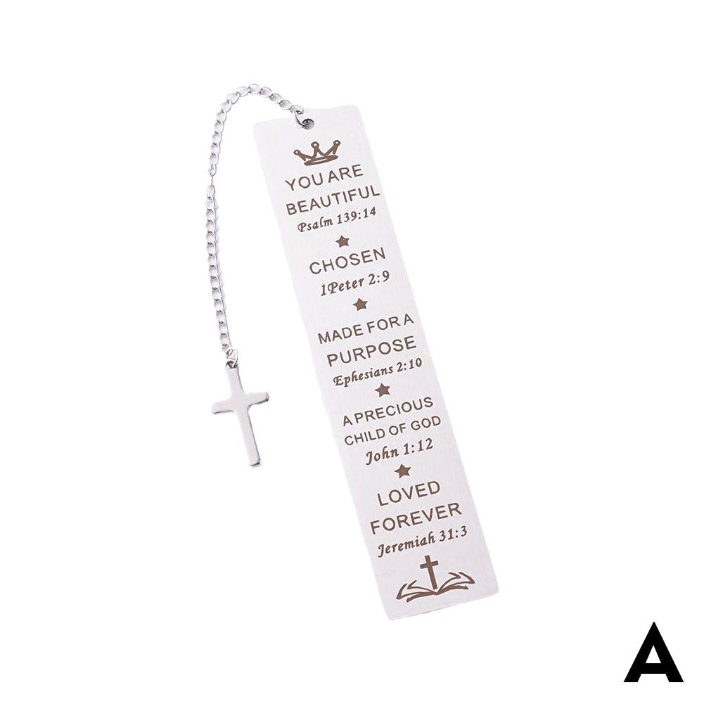 New Metal Engraved Bookmarks Stainless Steel Book Markers for Book Lovers Durable Page Holders Holiday Gifts for Book Enthusiast