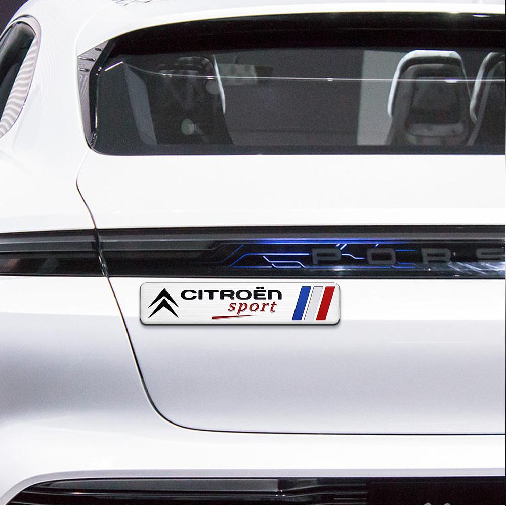 3D Aluminum Car Sticker Emblem Badge Door Decal Car Styling For Citroen C5X E-C4 E-C3 Berlingo C-ELYSEE C1 C2 C3 C4 Picasso C4L