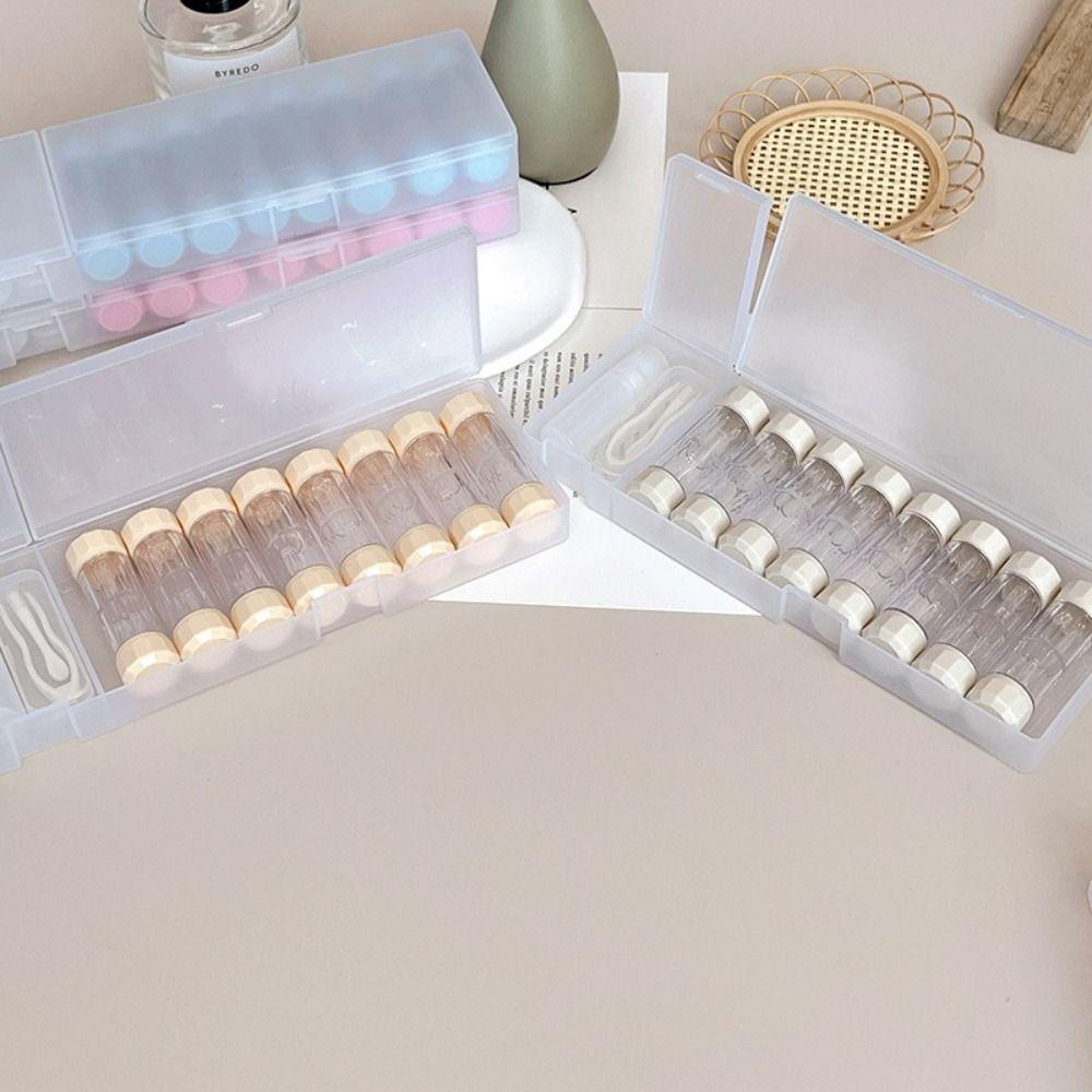 8 Pairs Portable Contact Lens Box Holder 7 Colors RGP Lens Container  Beauty