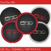 For Fiat 500 133mm Hubcap Wheels Centre Hub Caps 68078421AC 68078419AC 51884863 Silver/Red Dust Cover