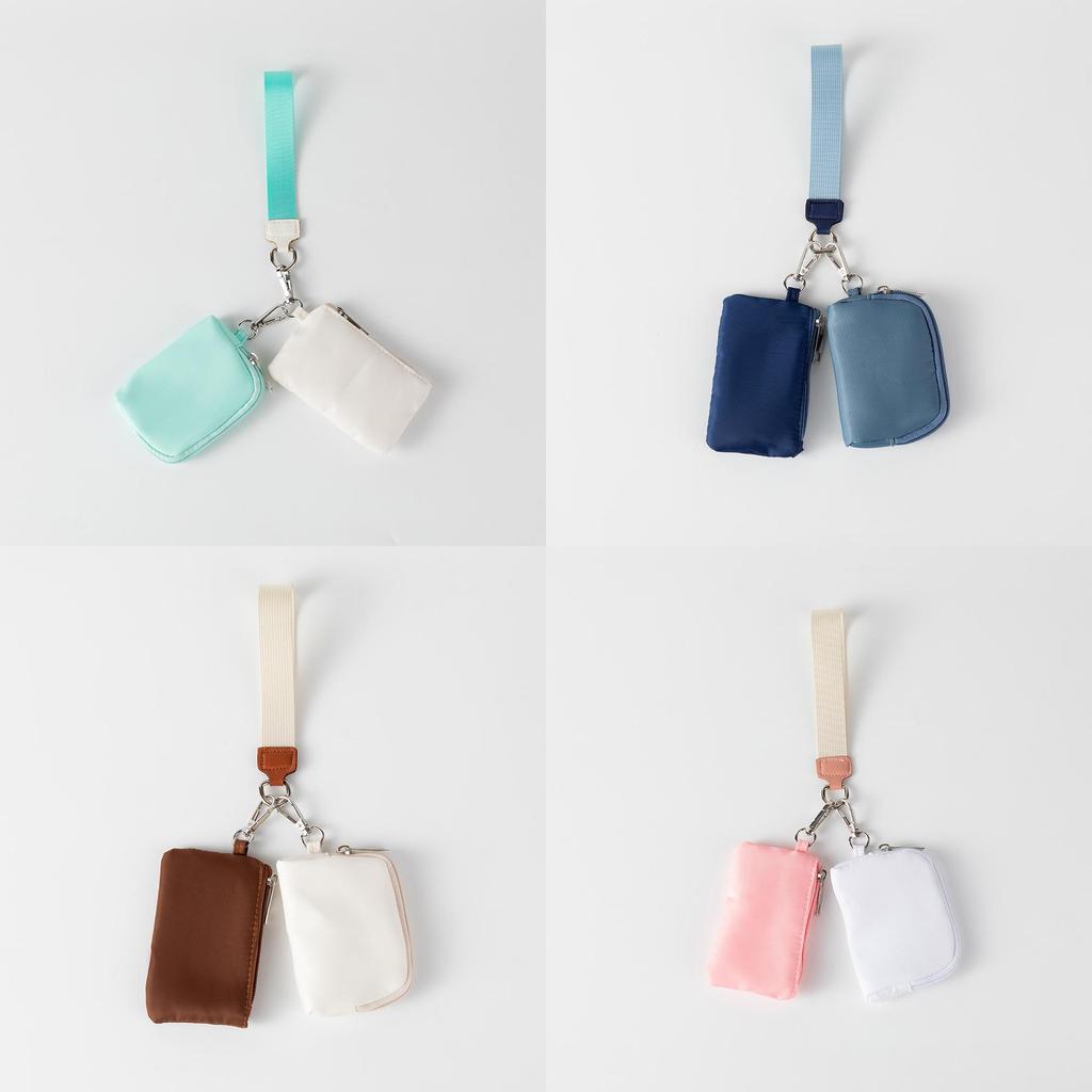 Minimalist Nylon Card Wallet With Key Holder For Daily Use