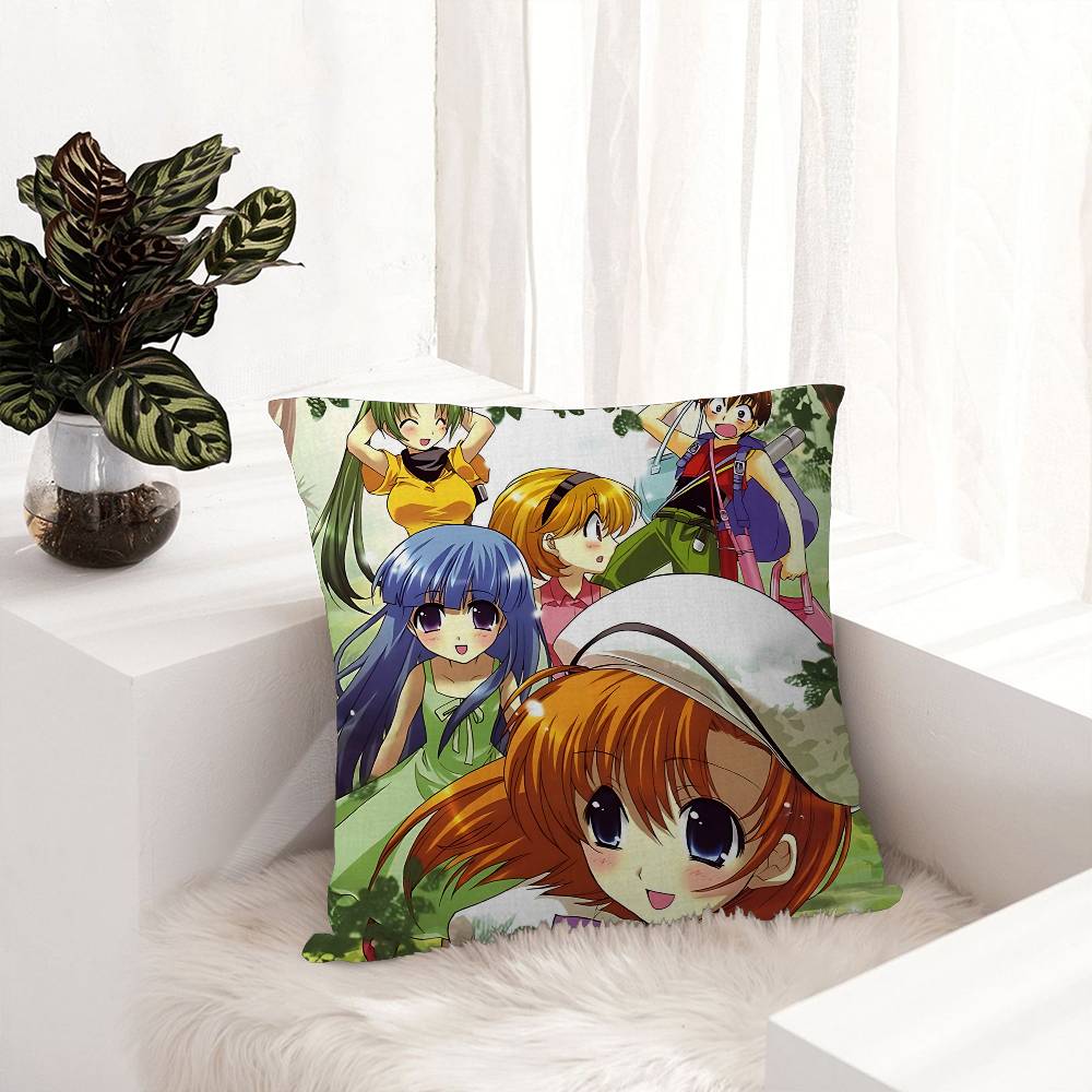 

Higurashi When They Cry Cartoon Personalized Picture Text Home Decorative Pillows Household Gifts 45x45cm 12x12Inch