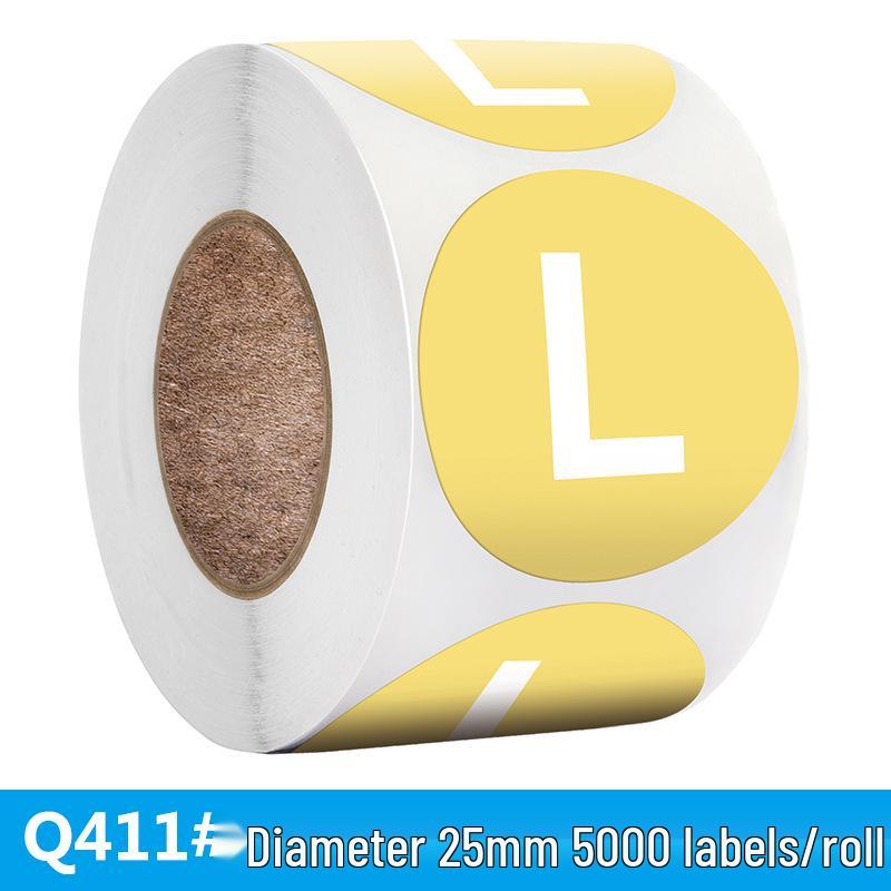 Self-Adhesive English Size Label Stickers for Clothing and Hats (S-3XL)