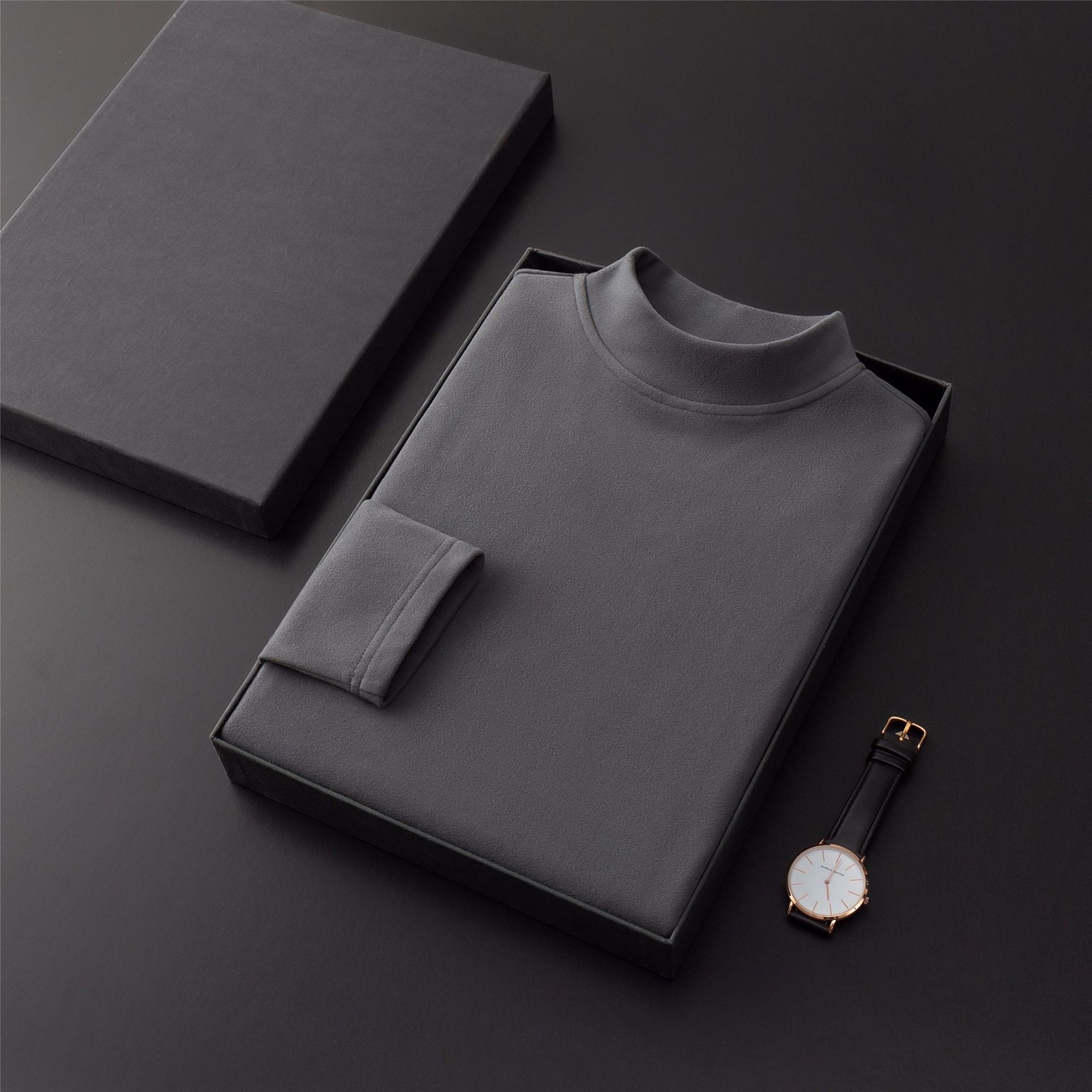 

Осенняя полуводолазка, нижняя рубашка, мужской свитер, мужская однотонная футболка с длинными рукавами M