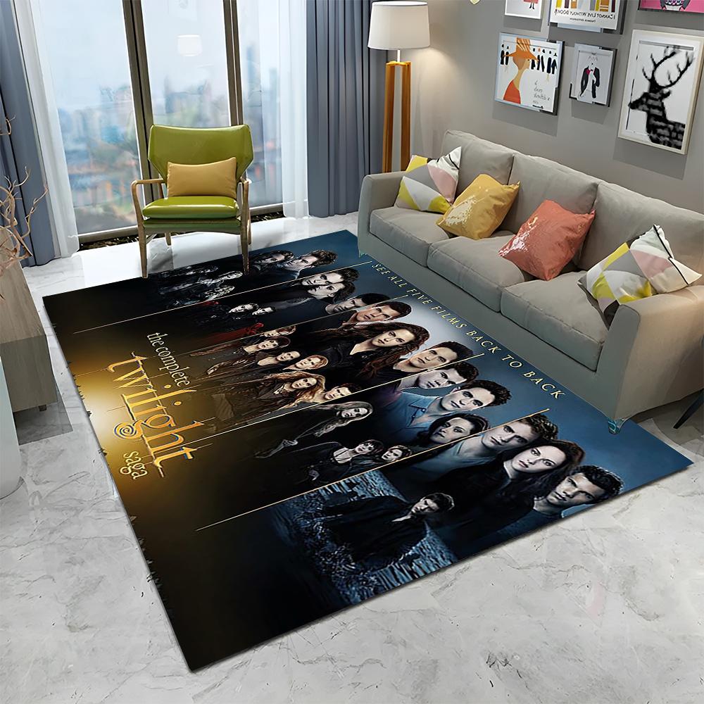 3D-Druck The Twilight Saga HD Teppich für Zuhause Wohnzimmer Schlafzimmer Sofa Fußmatte Dekor, Kinder Spielbereich Teppich Rutschfeste Bodenmatte