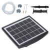 Solar Oxygen Pump Low Noise 2W Aquarium Outdoor Solar Oxygen Pump for Fish Tank Courtyard Outdoors