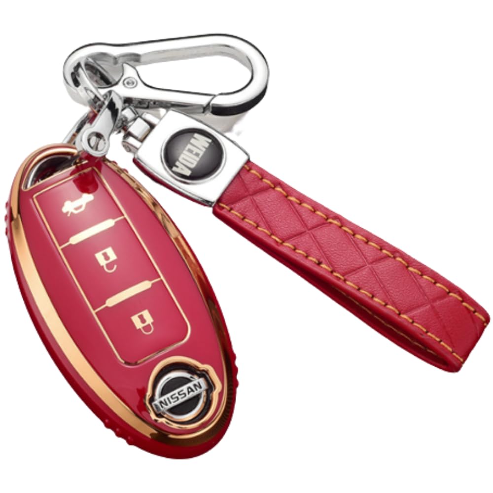[Mellbo] Smart Key Case Key Case Smart Key Compatible Nissan красный
