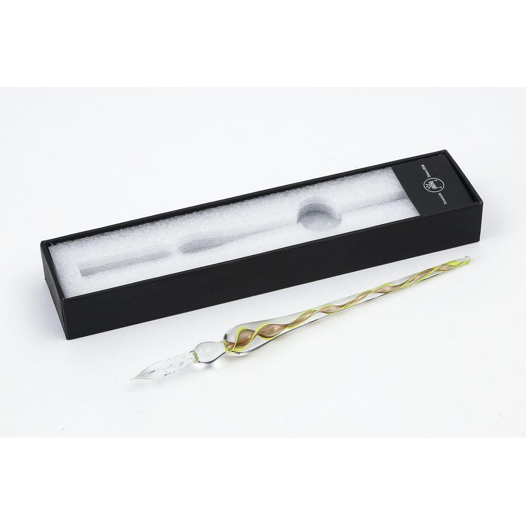 Teranishi Chemical Industry Glass Pen Spiral Yellow GLAS-YE