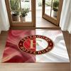 Tappeto in Velluto Cristallo Design Feyenoord Tappetino Decorativo Morbido per Camera da Letto Ingresso