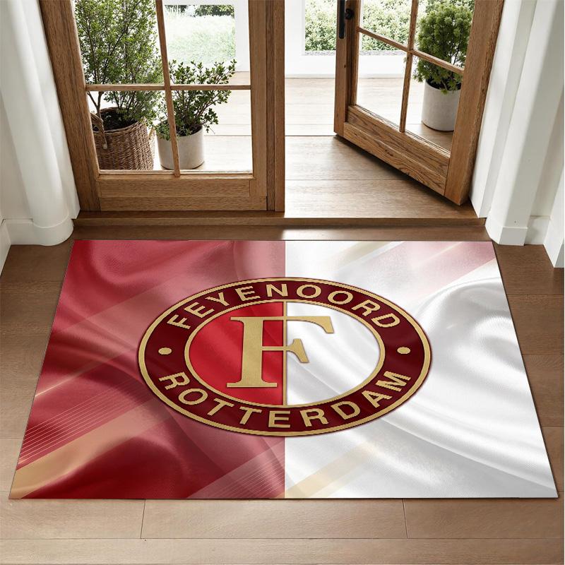 Tappeto in Velluto Cristallo Design Feyenoord Tappetino Decorativo Morbido per Camera da Letto Ingresso