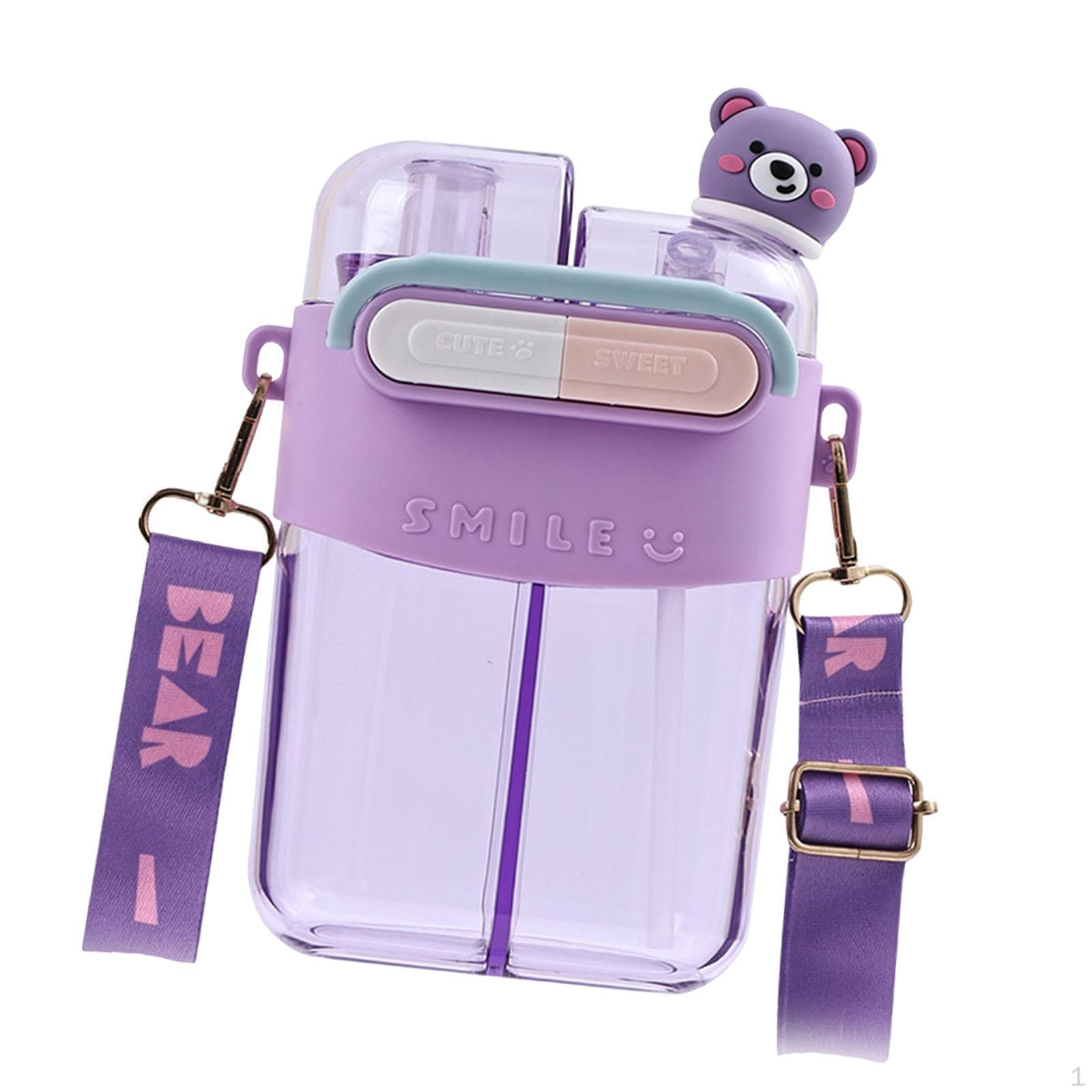 

Water Bottle for Kids Two Drink Double Drinking Cup Fishing Camping Gym