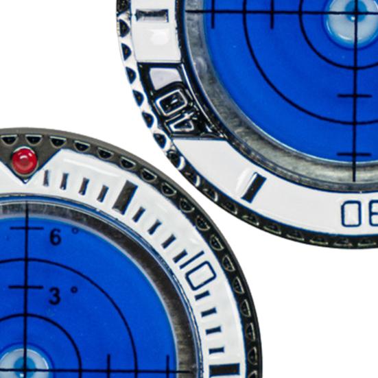 Iron Golf Ball Marker with High Precision Portable Putting Green Reader Golf Marker Clip Professional Training Aid Equipment Golf