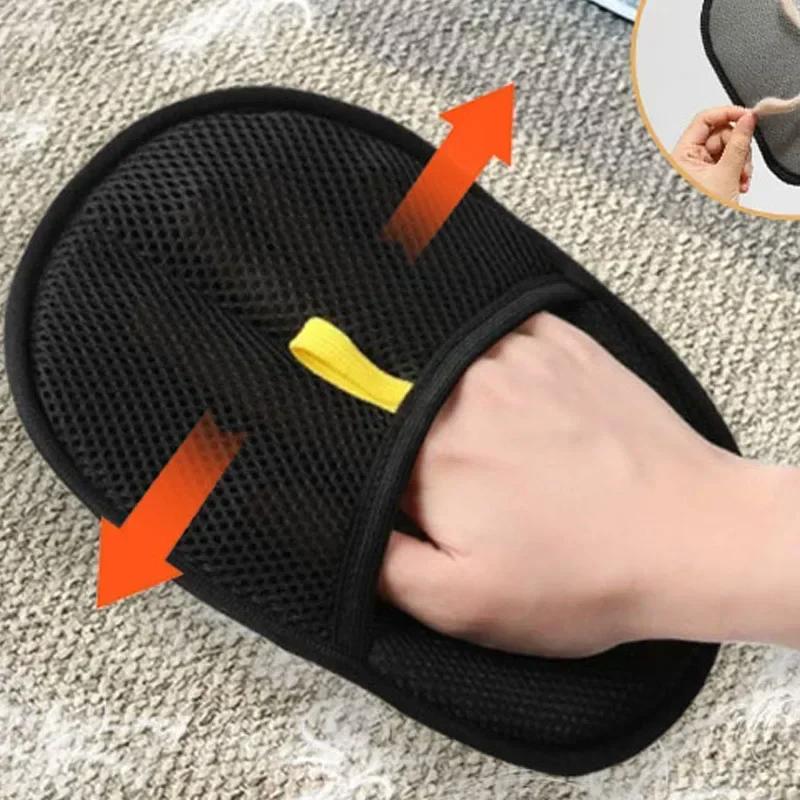 5-1PCS Pet Hair Cleaning Removal Gloves Pet Double-sided Grooming Glove Reusable Tool Sofa Carpets Cat Dog Hair Cleaning Tools