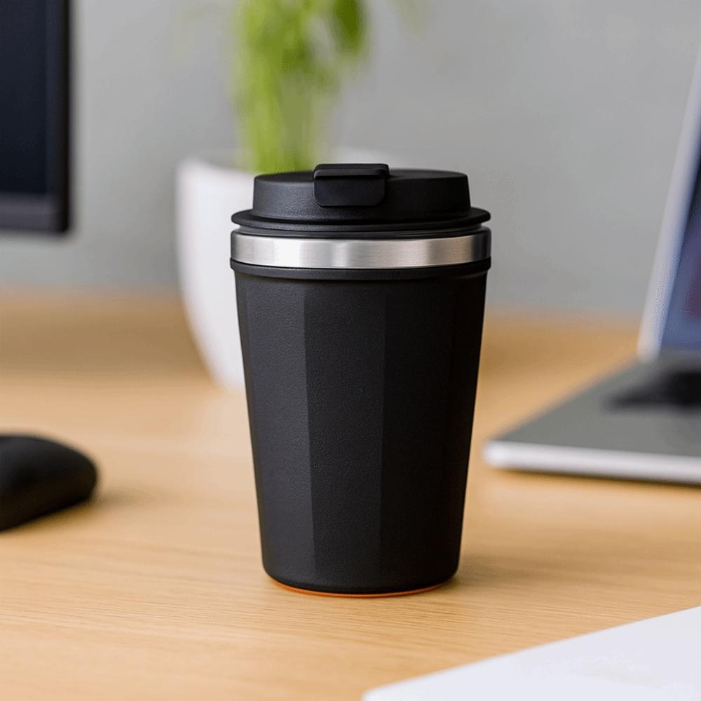 Anti-fall Coffee Tumbler With Suction Thermos Cup Car Water Cup Travel Mug  Office