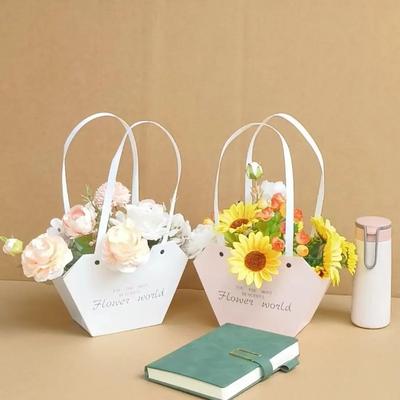10-20PCS Flower Gift Box for Mothers Day Valentines Florist Bouquet Packaging with DIY Floral Arrangement Materials Flower Box