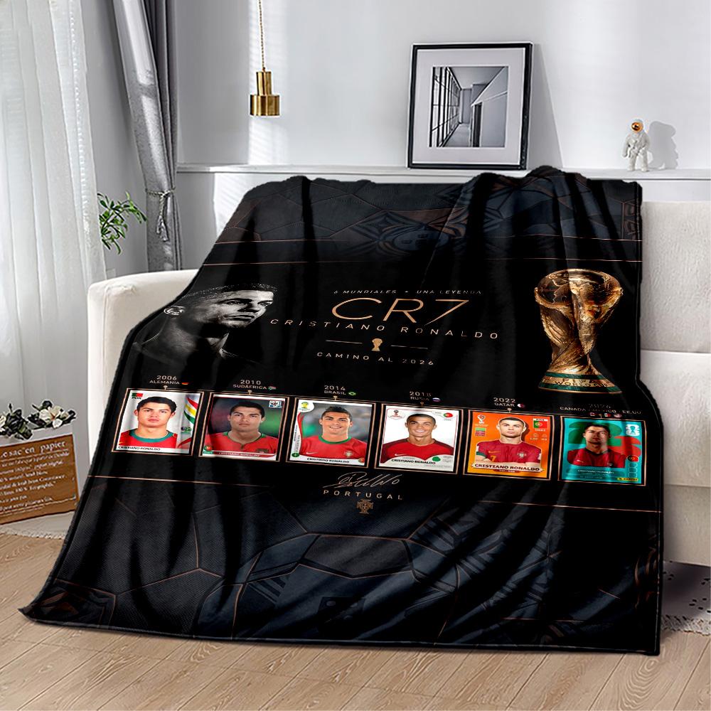 Cristiano Ronaldo 126 Blanket Ultra-Soft Great for Couch Livingroom Chair Four Seasons Multipurpose Playful Design