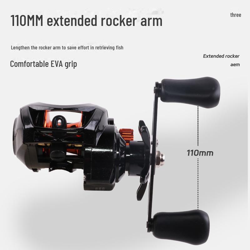 Wassertropfen Mikro Köderrolle: Vollmetall, Weitwurf, Explosionsgeschützt, Schwarze Floßrolle