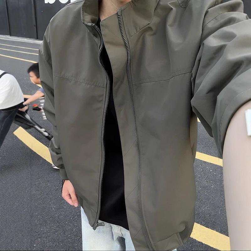 Herren Herbst Arbeitskleidung Tough Guy Windbreaker - Drei-Schutz Stehkragen Fliegerjacke