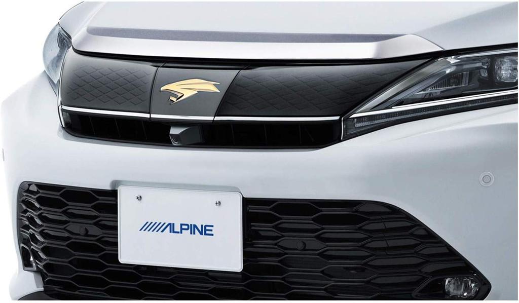 Alpine Front Camera Grille Installation Kit Package for Toyota Harrier 60 Series Model Multi-View (Late 2017/6~) PKG-C25HD-FD2-HA