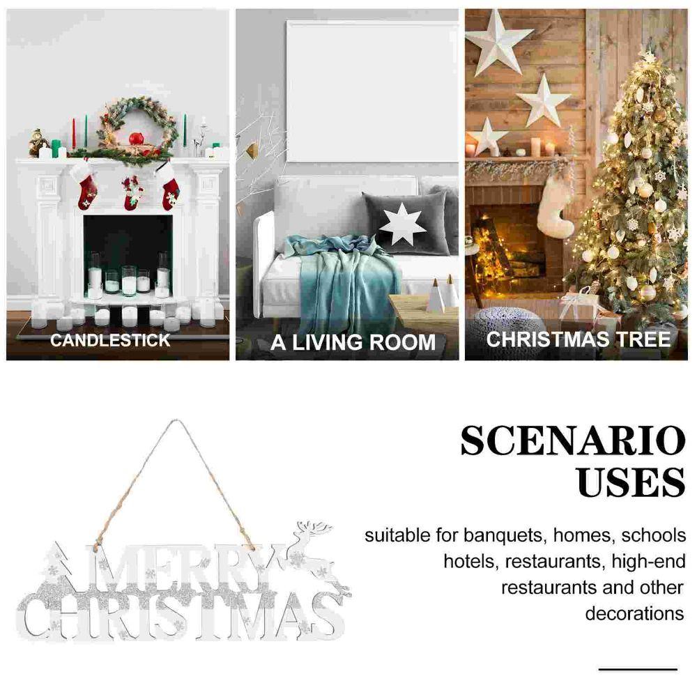 Wzór Łosia Świąteczny Wisiorek z Angielską Literą Rękodzieło Zawieszka na Choinkę Bar