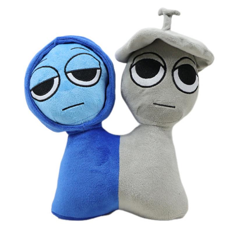Siamesed Incredibox Sprunki Plush Toy Cartoon Stuffed Doll Game Gift Decoration
