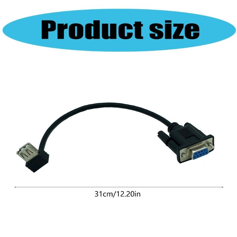 USB 2.0 A Female To RS232 DB9 Female Serial Cable Adapter Converters For Serial Plugs Devices Enhances Device Connection