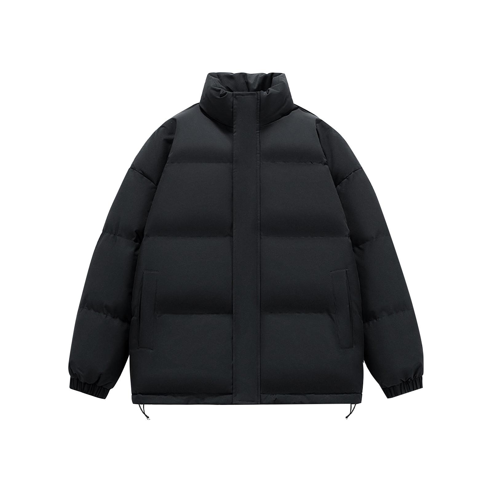 

Зимнее пальто, теплое облегающее толстое пальто, повседневная куртка, верхняя одежда, верхняя блузка XXL чёрный