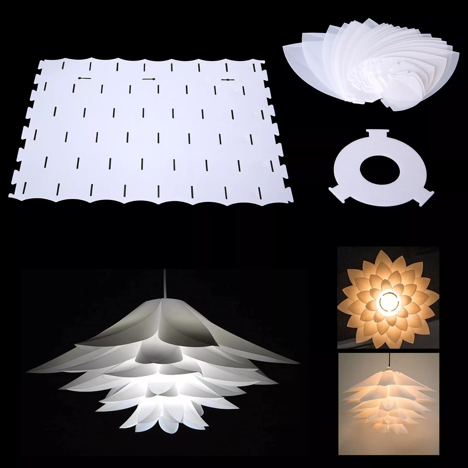 

Современный DIY Белый Цветок Лотоса Потолочный Светильник Абажур Подвесной Светильник Абажур Домашний Декор белый
