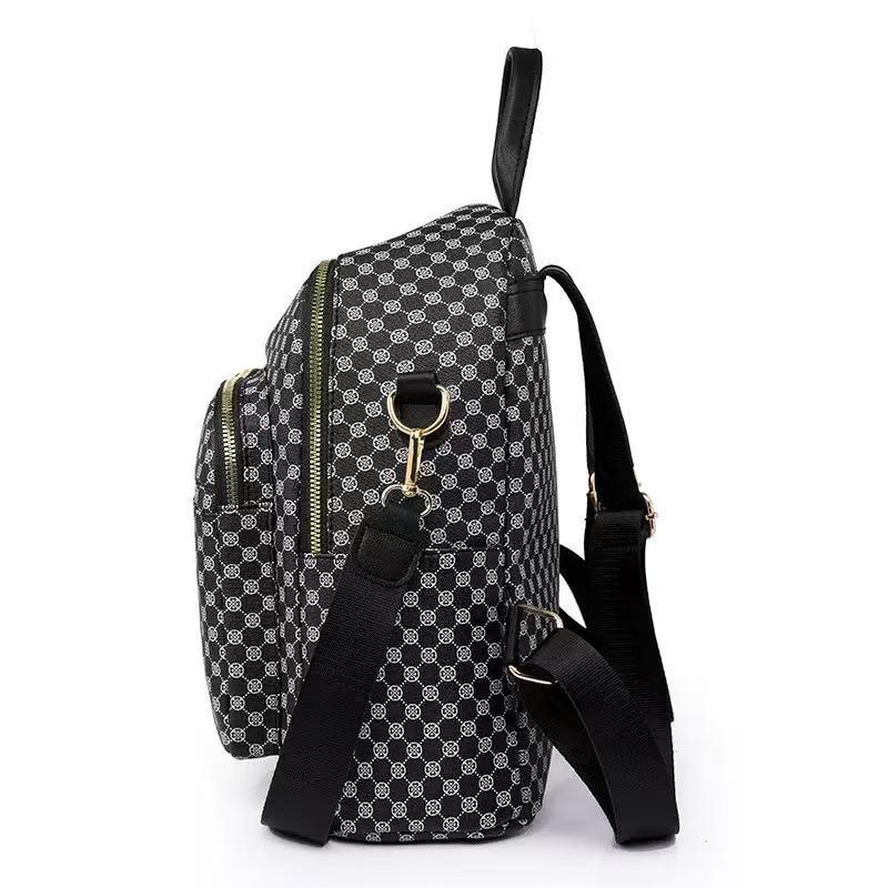 Multi-Color Patterned Casual Backpack, Versatile, Multi-Compartment, Daily Outings, Fashionable & Practical