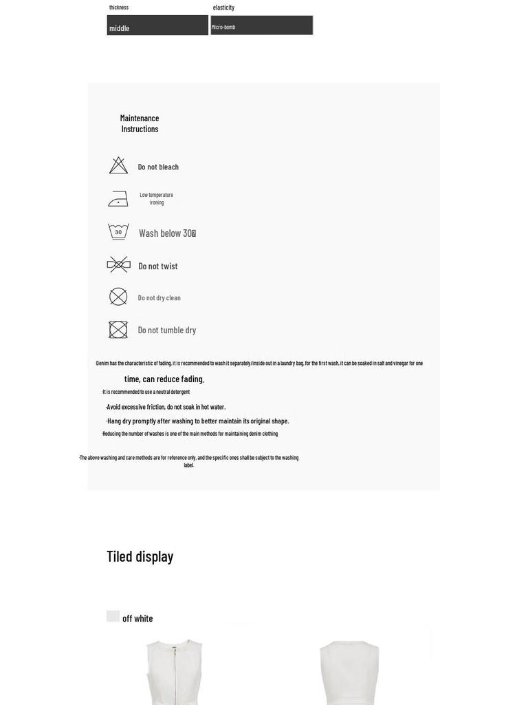 ONLY 2025 Fall Washed Two-Way Zipper Sleeveless Denim Dress