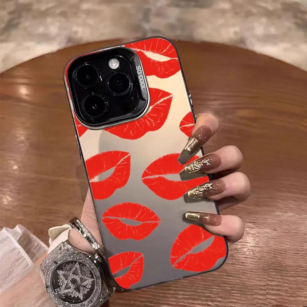 Red Lips Case For Tecno Spark Go 2024 2023 2022 2021 Spark 20 10 Pro 10 10C 20C 6 Go KE5 Phone Cover For Tecno Spark 8C 9 Fundas