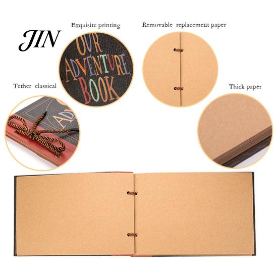 Rustikales Papier-Erinnerungsalbum DIY Fotoalbum, Scrapbook Hardcover Buch für Retro Lose Seite Reisetagebuch Hochzeiten Jubiläen Baby Familie Reisen, Kunst