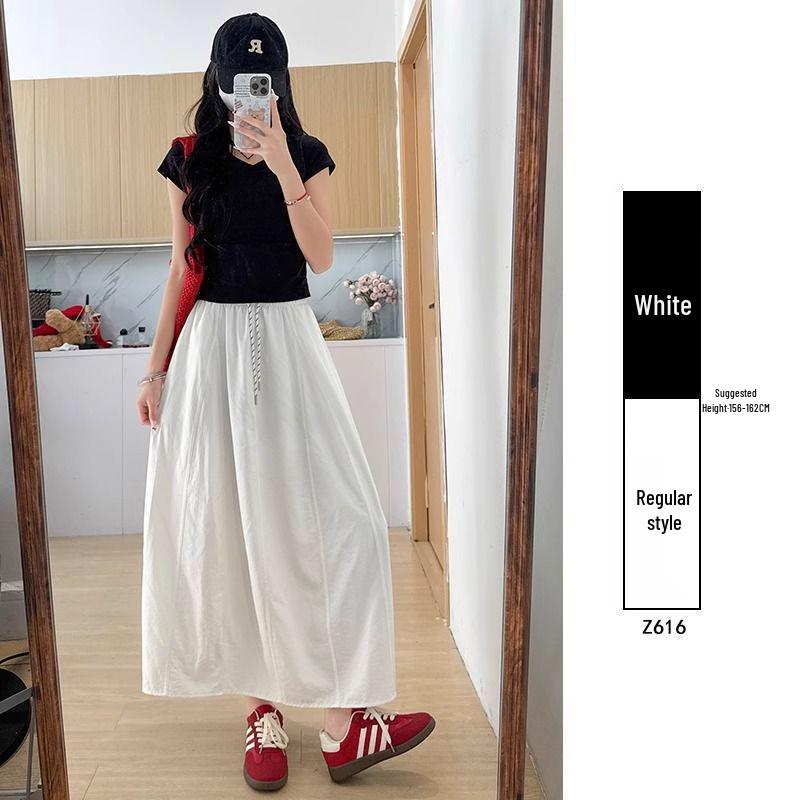 Vintage A-Line Midi Skirt for Women - Spring/Summer 2025