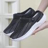 Summer New Baotou Hole Shoes Women's Breathable Hollow Mesh Sneakers Non-slip Half-drag One-pedal Beach Shoes