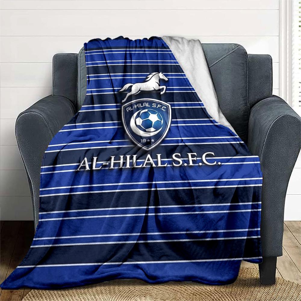 Al-Hilal SFC Print Flannel Blanket High Quality Warm Comfortable Cover for All Seasons Perfect for Gifts Home Decor