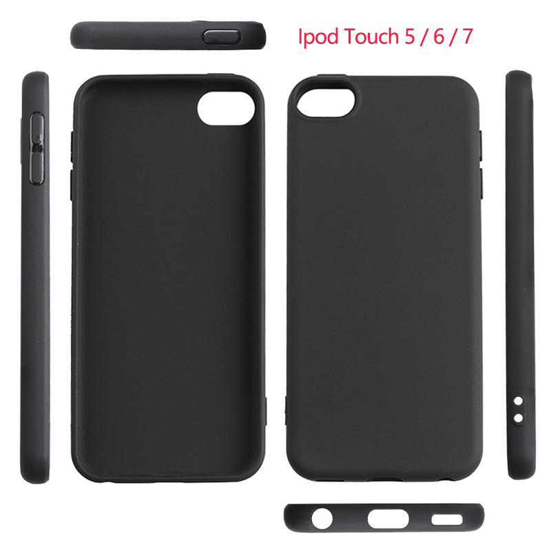 IPod Touch 5/6/7 Mattes TPU Leder Transparent Weiche Handyhülle