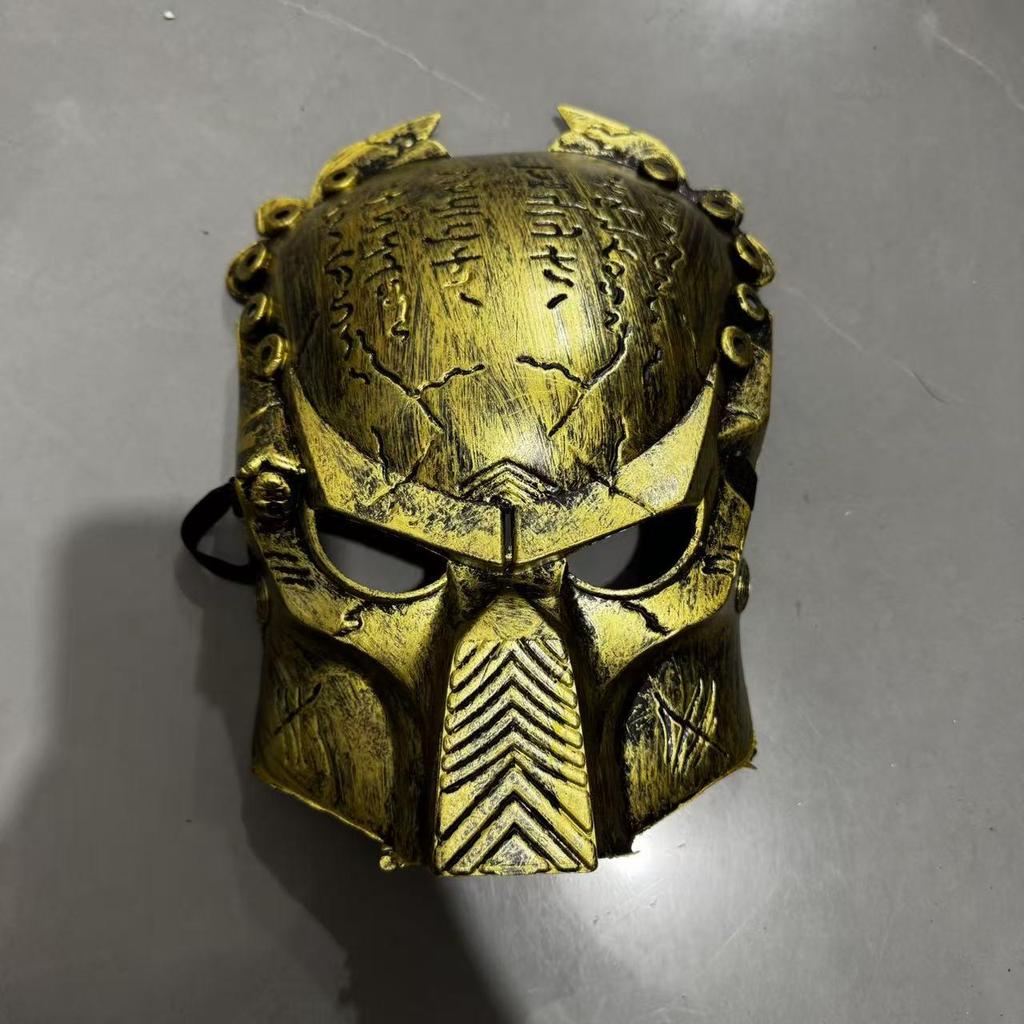 Retro Halloween Predator Lone Wolf Full-Face Men's Horror Masquerade Mask