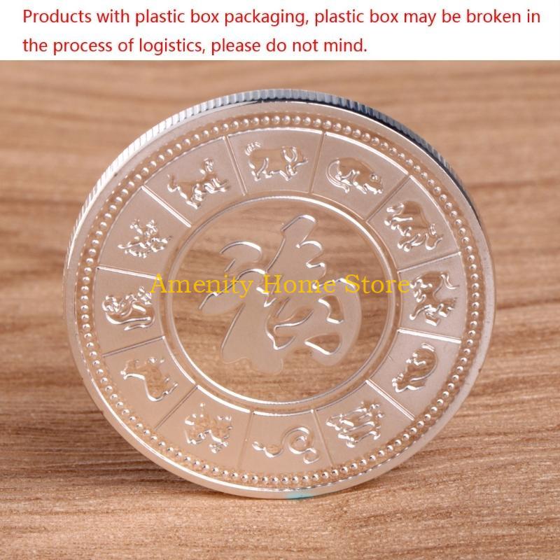 F26C 2018 Dog New Year Commemorative Coin Gift Souvenir Decoration Golden Silver Puppy